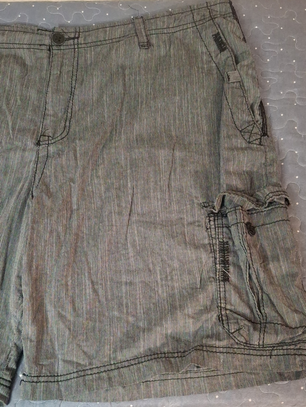 Buckle BLACK Athletic Fit Striped Cargo Shorts 44